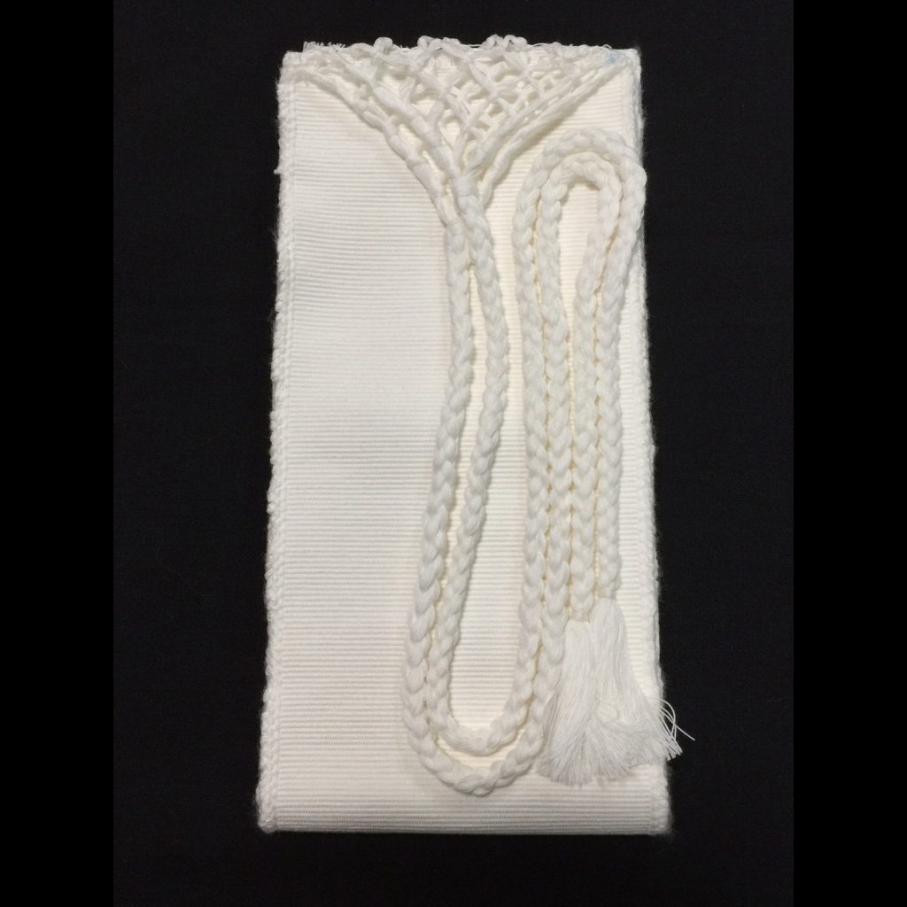 綿紐付き白帯　5,500円