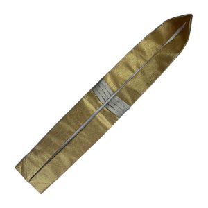 変わり綴れ白茶 銀/ゴールド 略畳袈裟