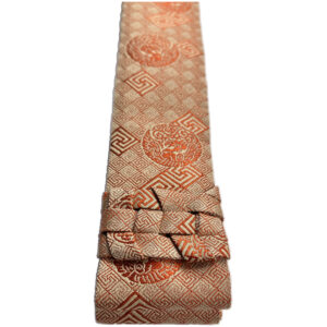 黄丹色 変わり万字菱に鳳凰の丸 本願寺派用