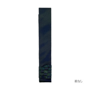 紺地 二色（緑/黄緑）モヤサヤ型地紋 紋なし