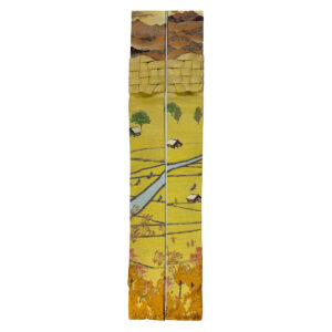 夕焼けの田園風景　略畳袈裟